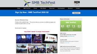 
                            9. Create Login - SMB TechFest Sign Up