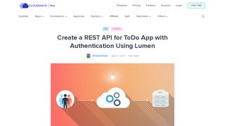 
                            10. Create Lumen REST API Authentication for the ToDo app - Cloudways