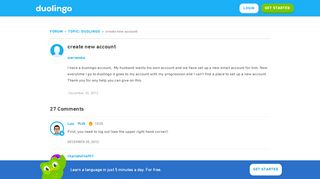 
                            4. create new account - Duolingo Forum