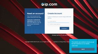 
                            5. Create New Account - IP.com