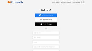 
                            8. Create new account - PhoneIndia