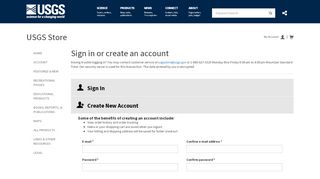
                            2. Create new account | USGS Store
