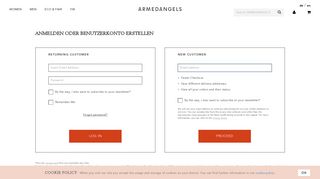 
                            3. Create New Customer Account - Armedangels