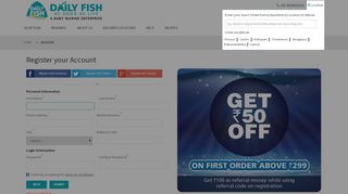 
                            3. Create New Customer Account - Dailyfish