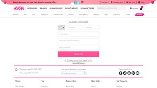 
                            7. Create New Customer Account | Nykaa