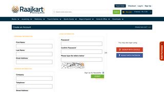 
                            3. Create New Customer Account - Raajkart.com