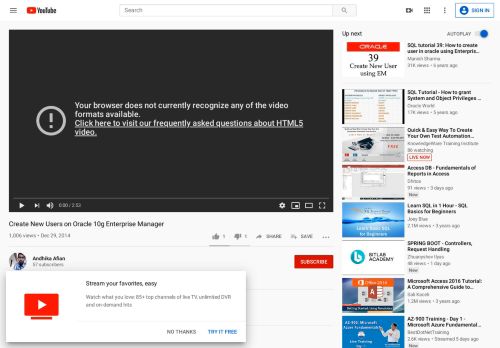 
                            12. Create New Users on Oracle 10g Enterprise Manager - YouTube