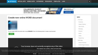 
                            6. Create online WORD document - OffiWord App - OffiDocs