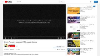 
                            12. Create Password protected HTML page in Website - YouTube