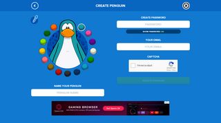 
                            3. Create Penguin | Club Penguin Online
