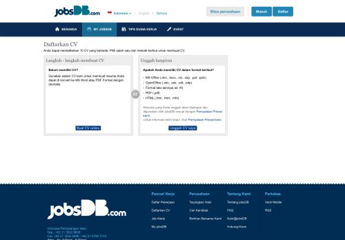 
                            11. Create Resume - MyJobsDB | jobsDB Indonesia
