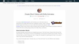 
                            6. Create Short Videos with Edify Animaker | The Macmillan ...