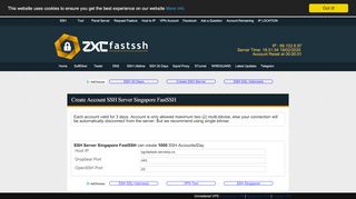 
                            3. Create SSH Account for SSH Server Singapore FastSSH| FastSSH.com