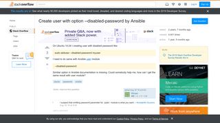 
                            3. Create user with option --disabled-password by Ansible - Stack Overflow