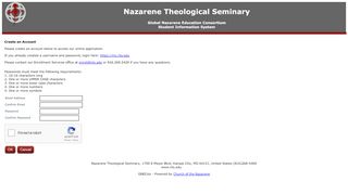 
                            3. Create UserName Password - Nazarene Theological ...