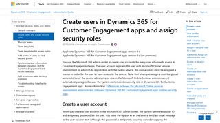 
                            12. Create users in Dynamics 365 for Customer Engagement apps and ...