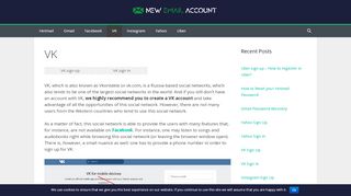 
                            5. Create VK Account - Step by Step Guide ... - New Email Account