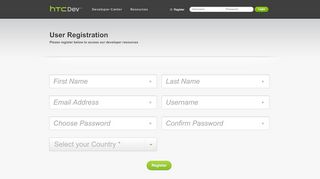 
                            8. Create Your Account at HTCdev