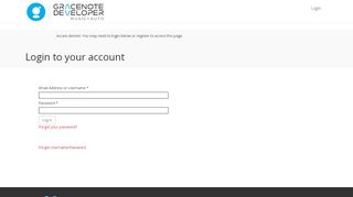 
                            6. Create your account | Gracenote Developer Music + Auto APIs