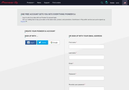 
                            2. Create your account - Pioneer DJ - Global