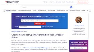 
                            10. Create Your First OpenAPI Definition with Swagger Editor | BlazeMeter