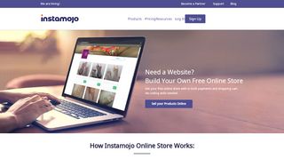 
                            6. Create Your Free Online Store, Sell Product Online - Instamojo