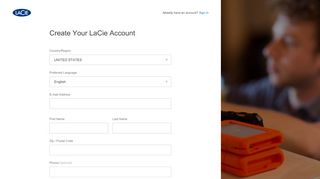 
                            4. Create Your LaCie Account - Seagate