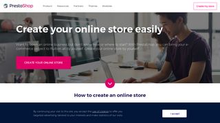 
                            2. Create your online store with PrestaShop