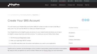 
                            6. Create Your SRS Account | DigiPen