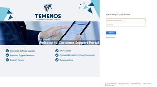 
                            11. Create your TCSP Account - Sign In - Temenos