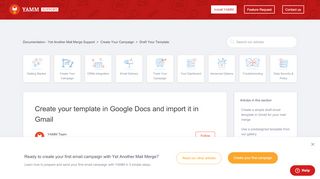 
                            8. Create your template in Google Docs and import it in Gmail ...