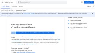 
                            8. Creați un cont AdSense - AdSense Ajutor - Google Support
