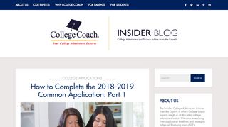 
                            5. Creating a Common App Account | College Coach Blog