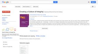 
                            11. Creating a Culture of Integrity: Business Ethics for the 21st Century