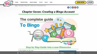 
                            6. Creating A First Online Bingo Account | Chapter 7 | Wink Bingo