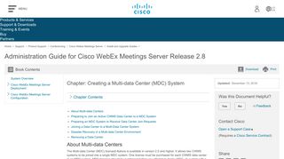
                            10. Creating a Multi-data Center (MDC) System - Cisco
