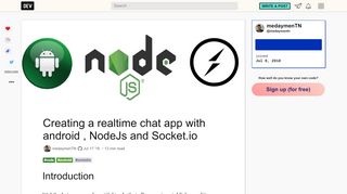 
                            4. Creating a realtime chat app with android , NodeJs and Socket.io ...
