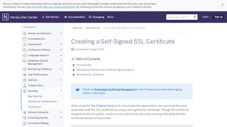 
                            13. Creating a Self-Signed SSL Certificate | Heroku Dev Center