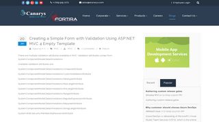 
                            11. Creating a Simple Form with Validation Using ASP.NET MVC 4 Empty ...