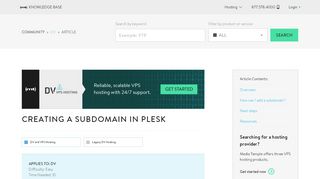 
                            6. Creating a subdomain in Plesk - Media Temple