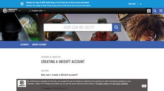 
                            11. Creating a Ubisoft account - Ubisoft Support
