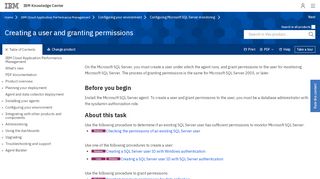 
                            13. Creating a user and granting permissions - IBM