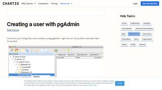
                            1. Creating a user with pgAdmin — Chartio Support