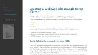 
                            6. Creating a webpage like iGoogle using jQuery - P3 Programmer