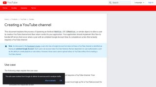 
                            12. Creating a YouTube channel | YouTube | Google Developers