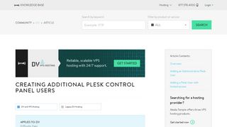 
                            5. Creating additional Plesk Control Panel users - Media Temple