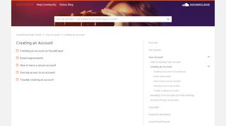 
                            10. Creating an Account – SoundCloud Help Center