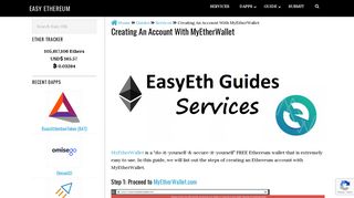 
                            10. Creating An Account With MyEtherWallet | Easy Ethereum ...