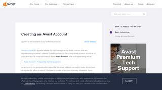 
                            7. Creating an Avast Account | Official Avast Support