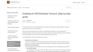 
                            3. Creating an iOS Developer Account: Step by step guide ...